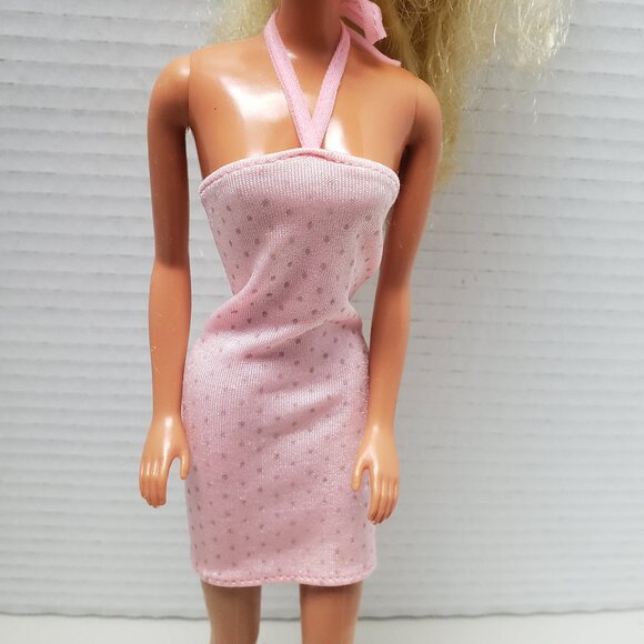 Vintage Barbie Doll in Barbie's Pink Jubilee Base Dress 1987 - Picture 5 of 11